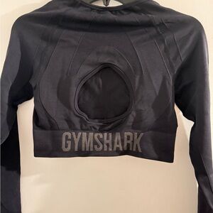 Gymshark Black Crop Top with Cutout